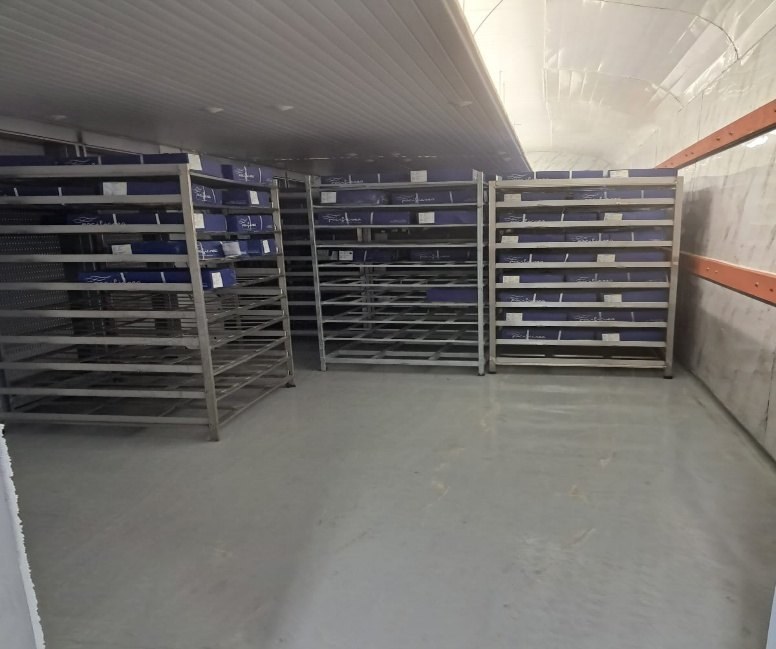 Cámara frigorífica con puertas industriales