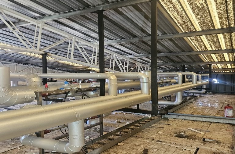 Piping industrial de refrigeración