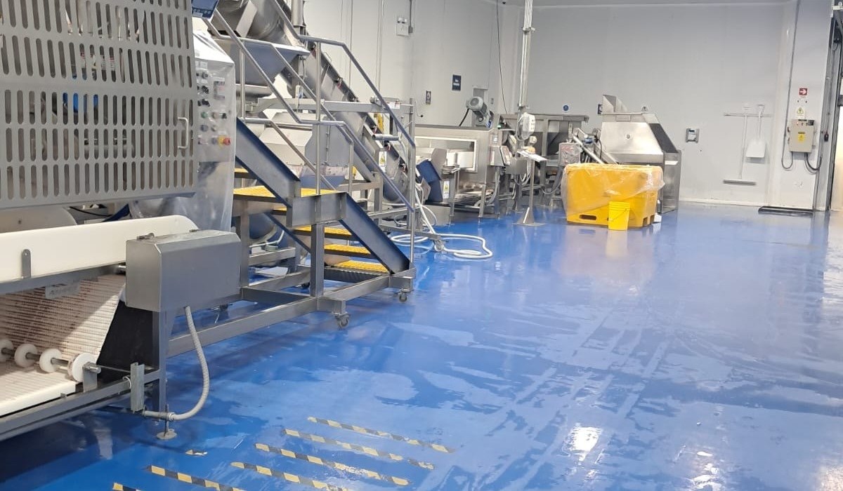 Sala de proceso alimentario industrial